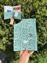 Pochette a carnet de santé Vert d'eau
