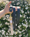 Laisse Biothane poignée interchangeable Leopard Noir