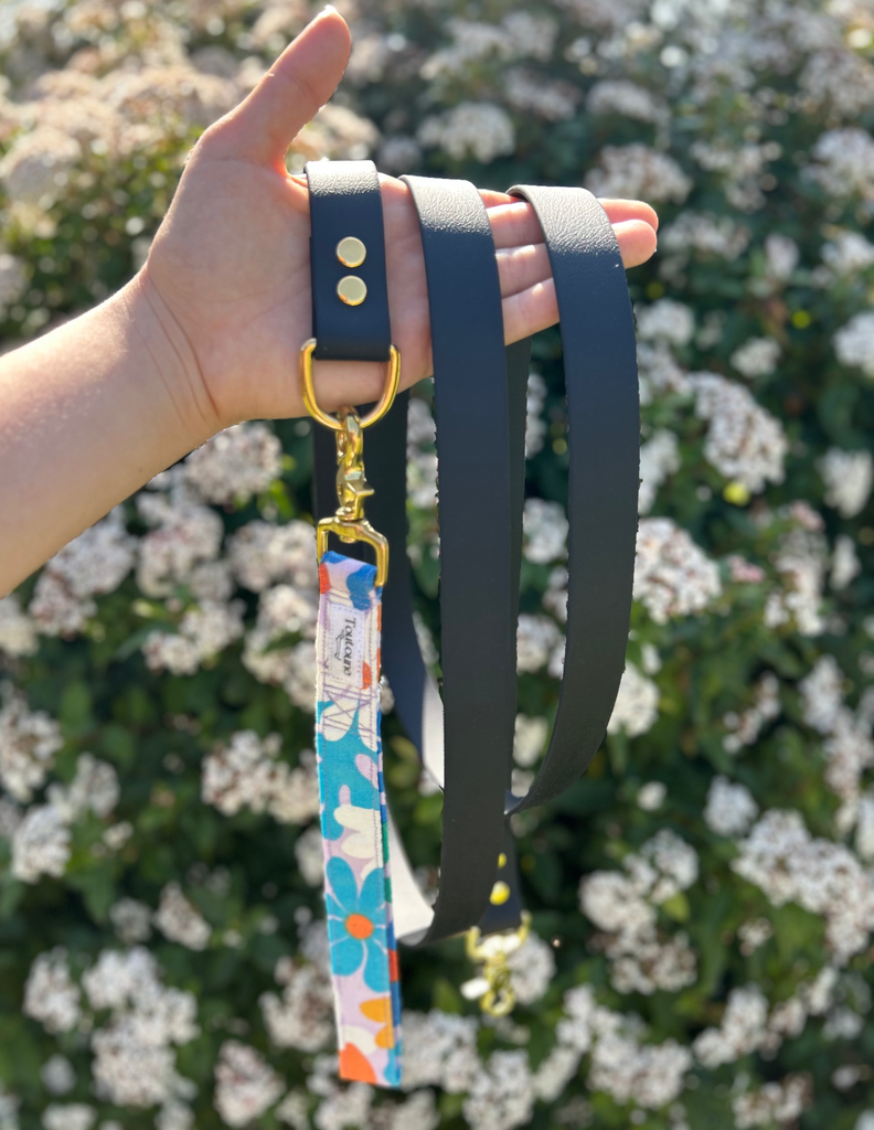 Laisse Biothane poignée interchangeable Gipsy Noir