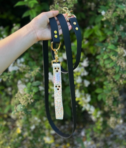 Laisse Biothane poignée interchangeable Eden Noir